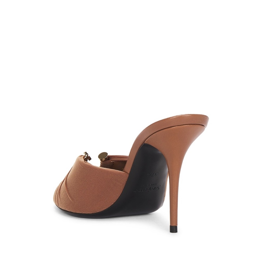 SAINT LAURENT
Gippy Mule Sandal in Cappuccino & Dark Cappuccino - Picture 3 of 9